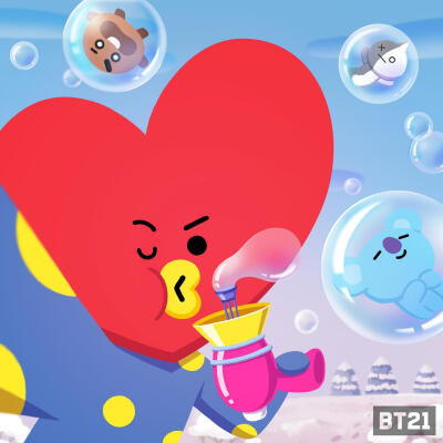 防弹少年团 BTS BT21 TATA的自拍