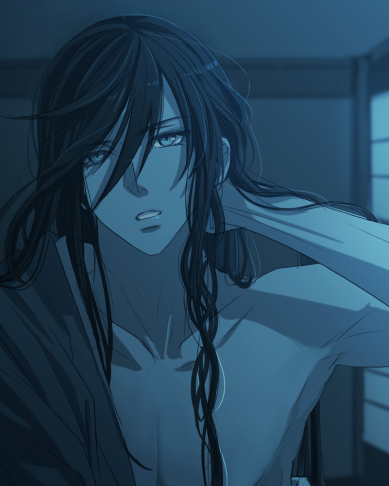 刀剑乱舞 刀剑男士 添い寝系列 和泉守兼定 绘师:优起(pixiv id=