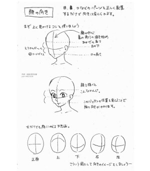 头部眼睛角度画法参考