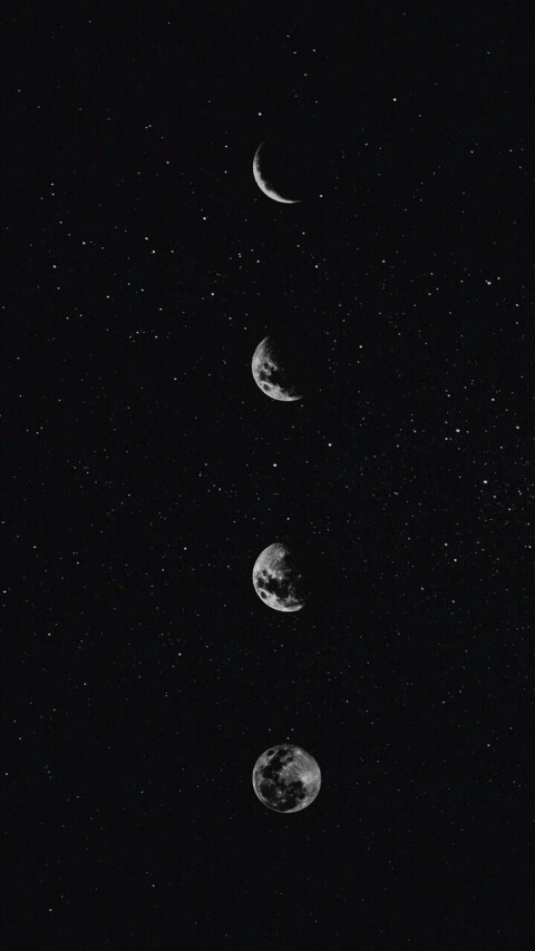 酷简约聊天背景名片背景黑白星星月亮灯 - 堆糖,美图壁纸兴趣社区