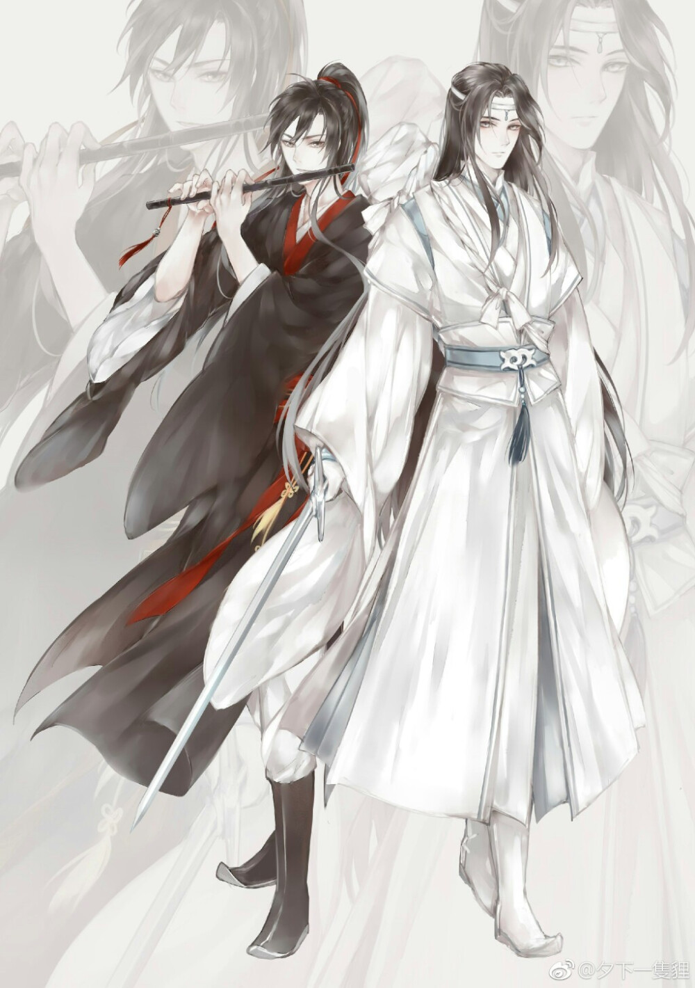 画师@夕下一隻貍 魔道祖师 忘羡