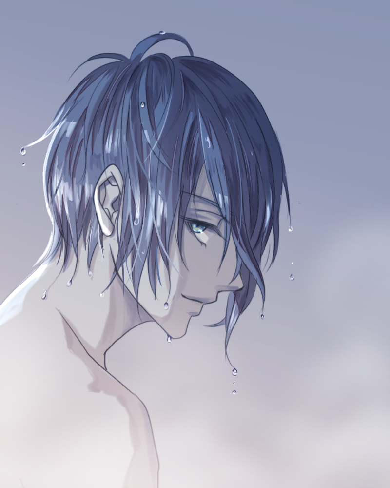 刀剑乱舞 刀剑男士 浴后系列 三日月宗近 绘师:優起(pixiv id=