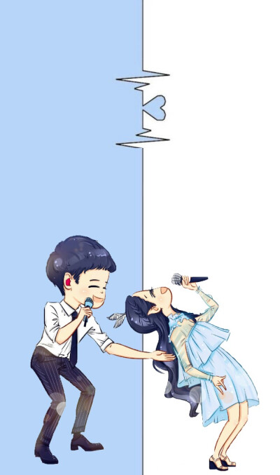 自制张杰谢娜隔离区聊天背景