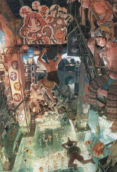 画师帝国少年的作品！1976年出生的一位实力派画师，从事过动画制作、插画、游戏设定等各种不同的工作。
在设定方面才能卓著，自创了架空的舞台“帝国町”，笔名就来源于此。 多年来细致缜密的器物设定和色彩鲜艳构图…