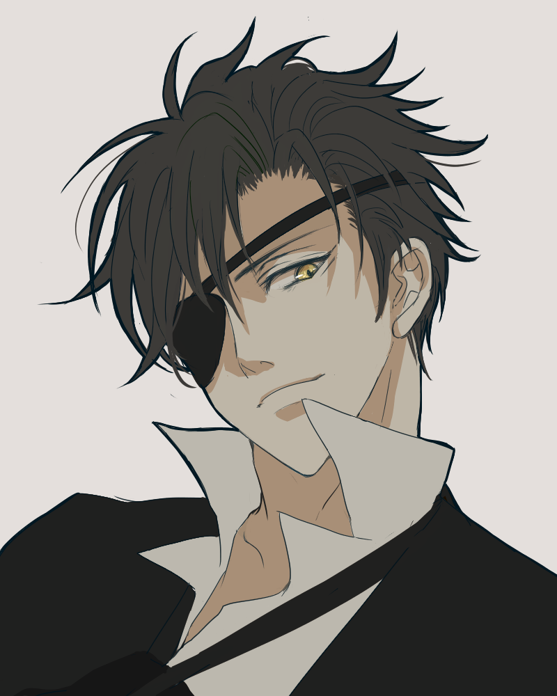 刀剑乱舞 刀剑男士 发型系列-散发 烛台切光忠 绘师:優起(pixiv id=