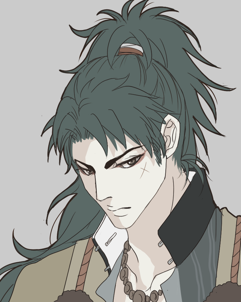 刀剑乱舞 刀剑男士 发型系列-长发 山伏国广 绘师:優起(pixiv id=