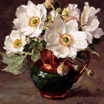 Anne Cotterill 女画家笔下的花朵 ​​​​