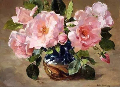 Anne Cotterill 女画家笔下的花朵 ​​​​