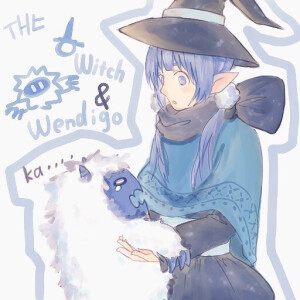 魔女と雪の化け物 | 蓝色青蛙娘 #p站id=674… - 高清图片,堆糖,美图