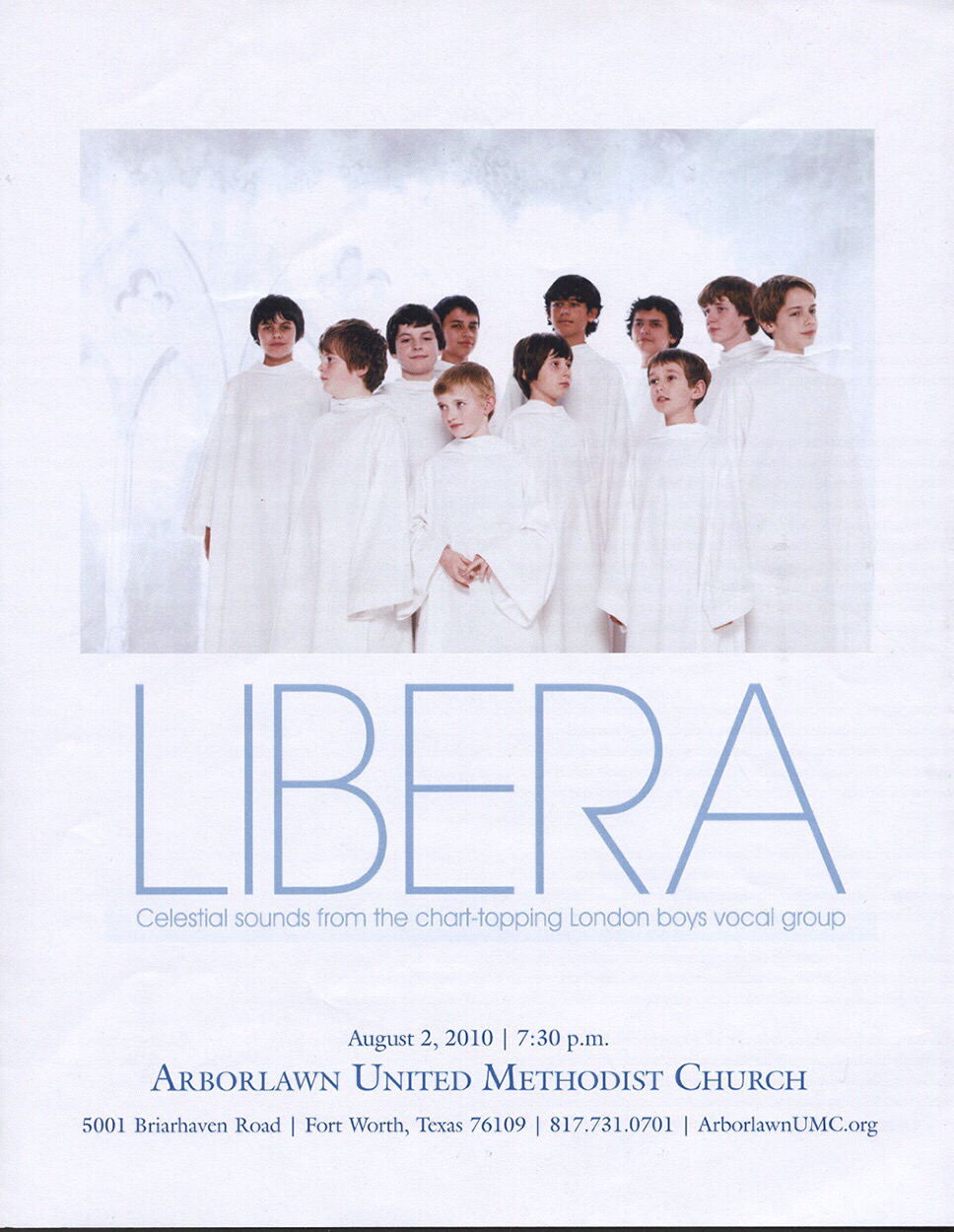 天使之翼童声合唱团Libera
到处巡演啊