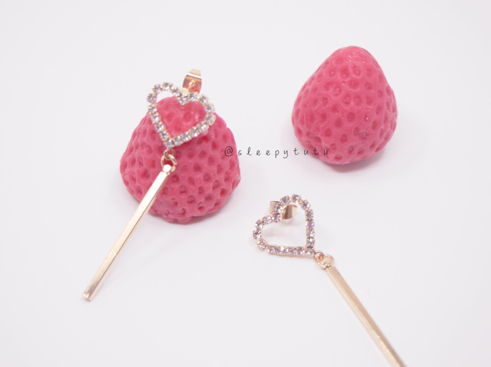 超闪锆石桃心，流线型吊坠修饰脸型