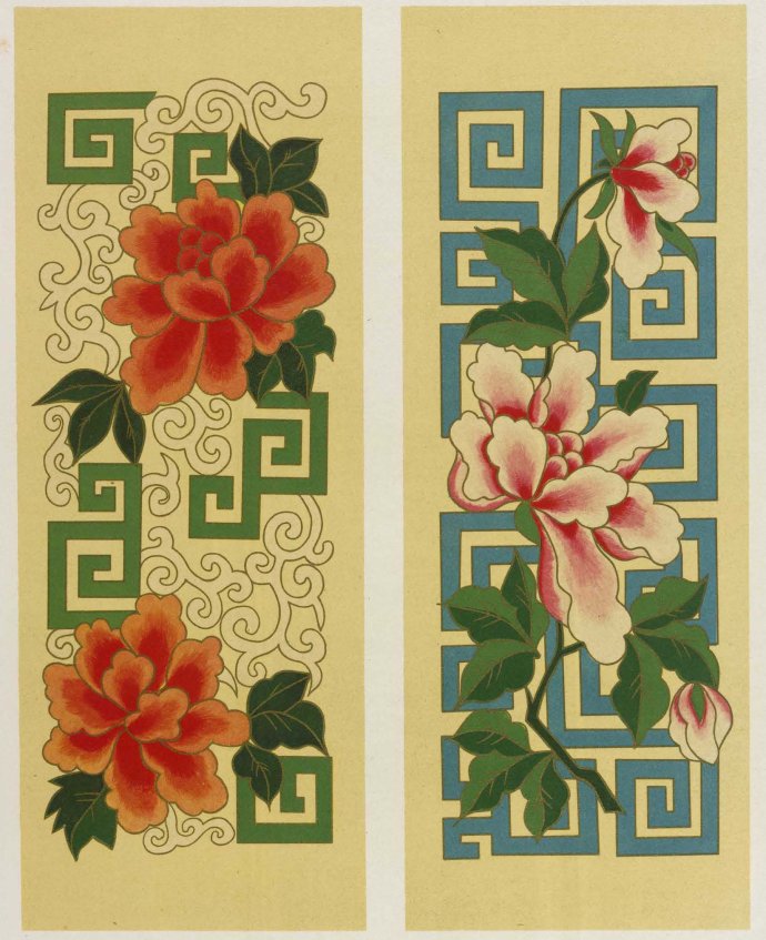 【墨香古韵】---中国戏曲服装图案+之#牡丹#