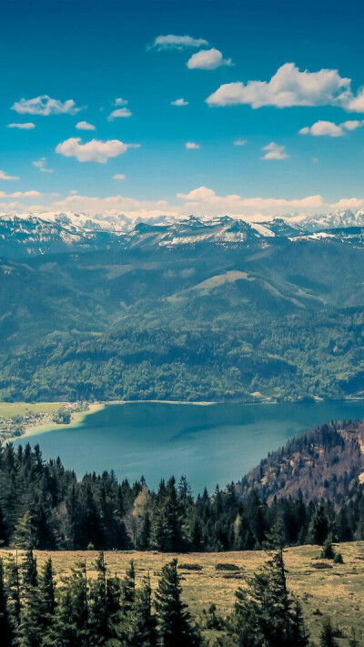 風景壁紙?湖與遠山