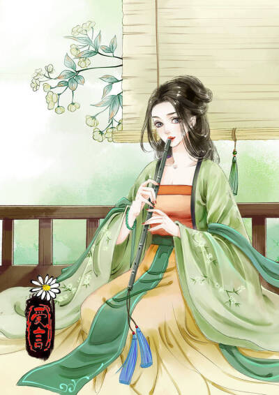 【古风】【美人】
今年花胜去年红，可惜明年花更好，知与谁同。
by相思有归期