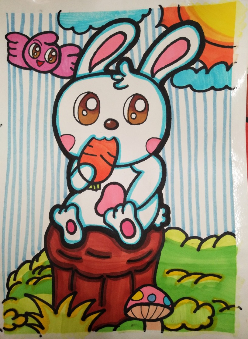 小兔子吃萝卜――3