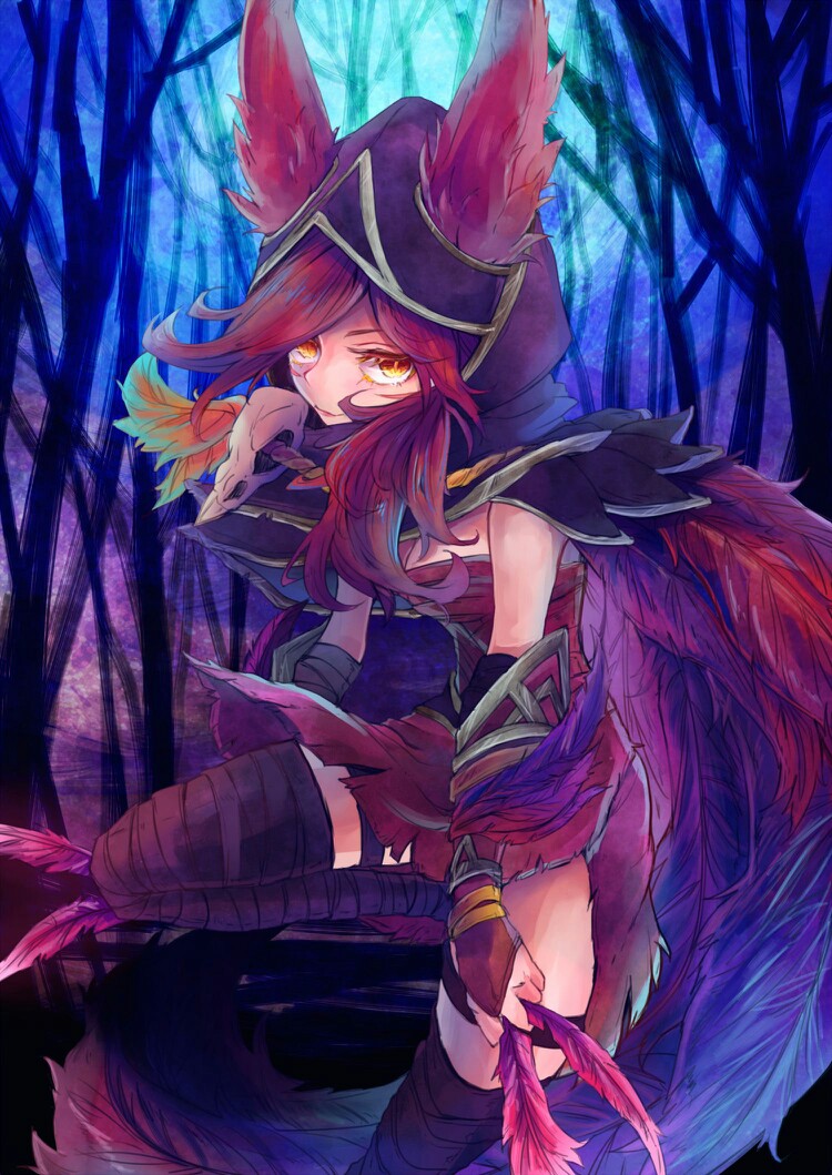 逆羽 霞【Xayah】英雄定位:射手adc。