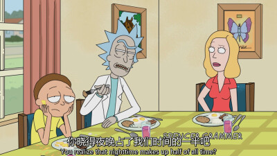 Rick and Morty
你晓得夜晚占了我们时间的一半吧