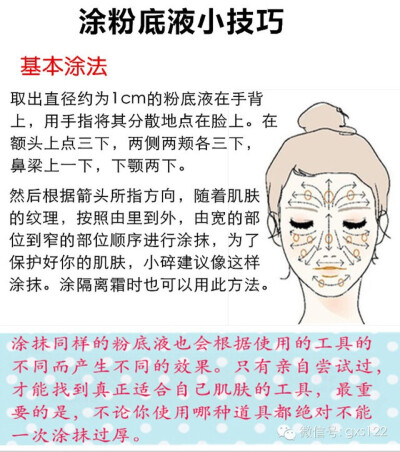 化妆教程——涂粉底液小技巧