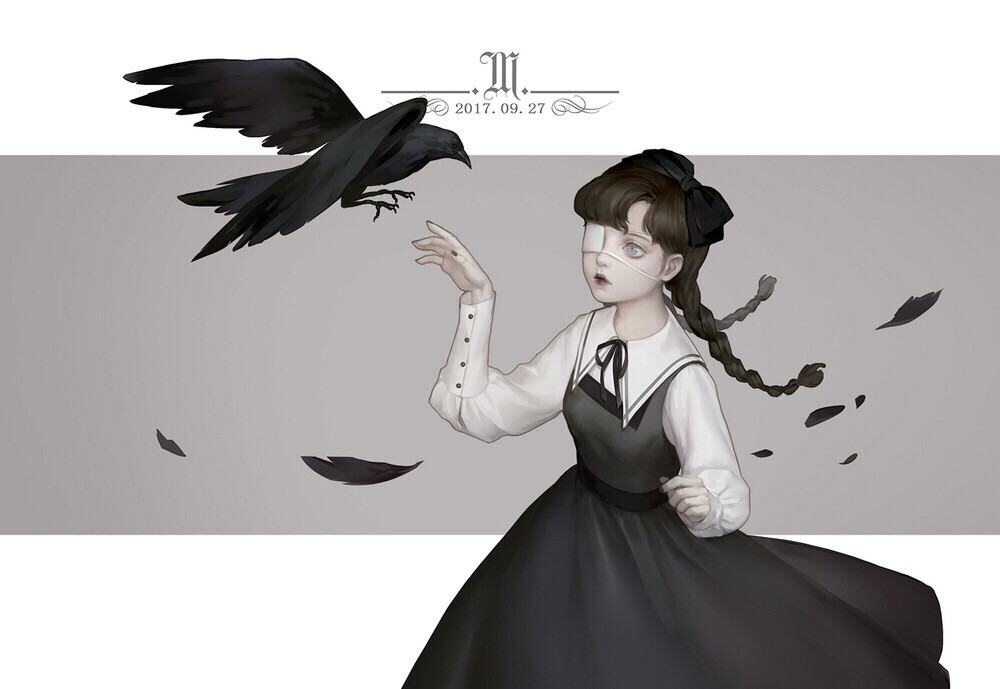 本土画师大咪子的一组作品，让我想起bain-片片。