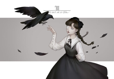 本土画师大咪子的一组作品，让我想起bain-片片。