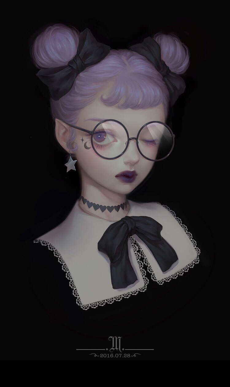 本土画师大咪子的一组作品，让我想起bain-片片。