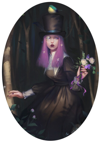 本土画师大咪子的一组作品，让我想起bain-片片。