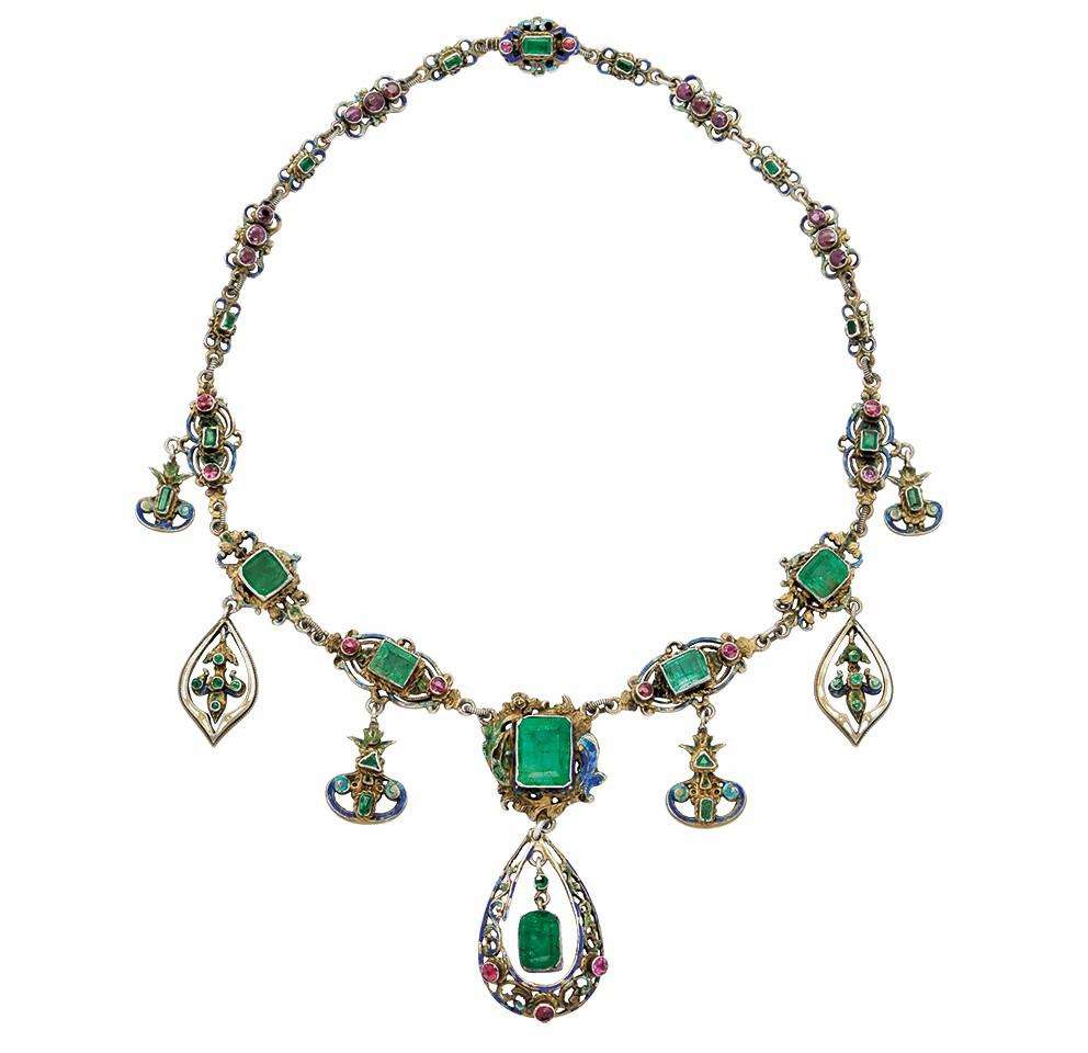 文艺复兴风格项链1890年