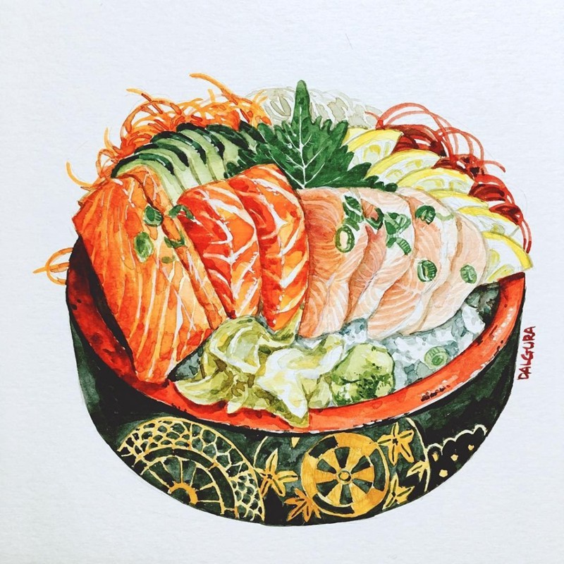 烹饪美食插画美图