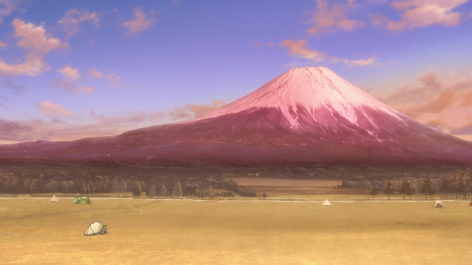 粉色富士山.