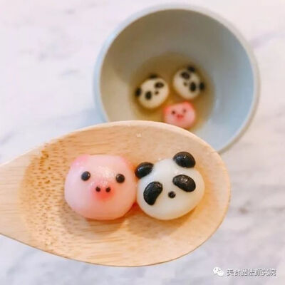 元宵节超级萌小汤圆，舍不得吃~