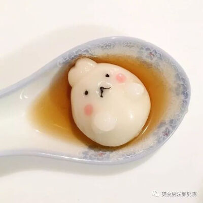 元宵节超级萌小汤圆，舍不得吃~