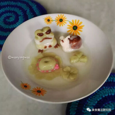 元宵节超级萌小汤圆，舍不得吃~