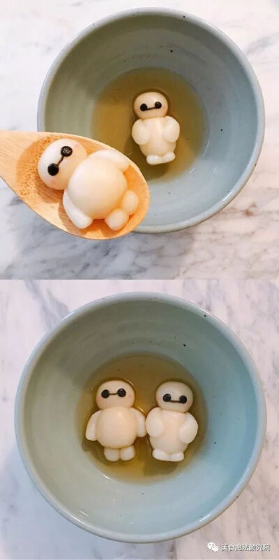元宵节超级萌小汤圆，舍不得吃~