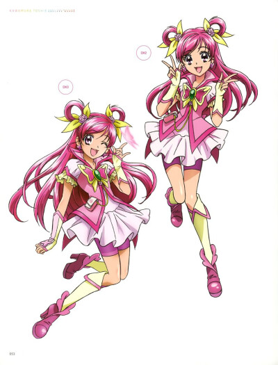 《yes!光之美少女5GoGo!》
梦原望 Cure Dream(梦天使)
变身口号: Precure Metamorphose，膨胀的梦想的力量
