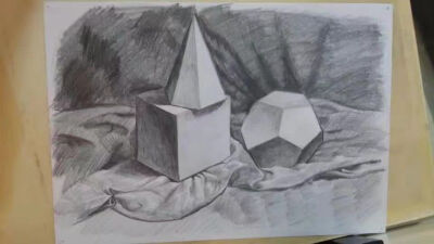 素描 几何体组合
