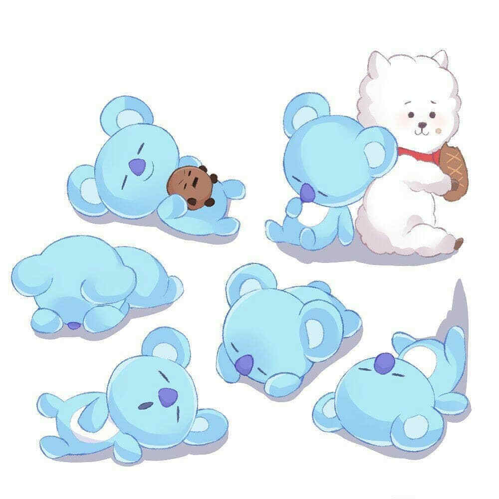 BT21
Van Koya RJ Shooky Mang Chimmy TATA Cooky