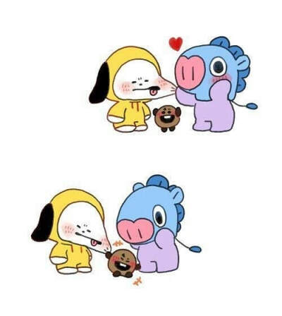 BT21
Van Koya RJ Shooky Mang Chimmy TATA Cooky