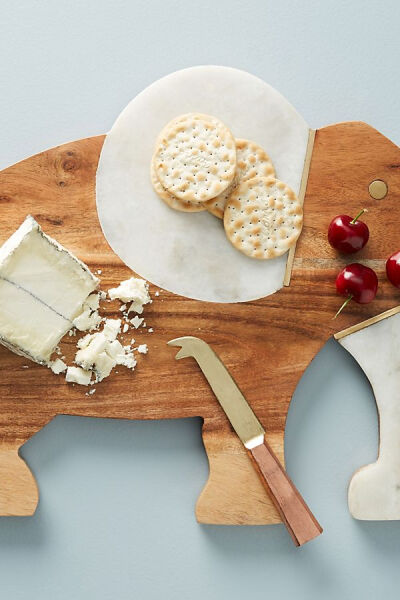 Slide View: 1: Elephant Cheese Board