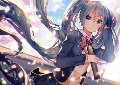 初音 学生装