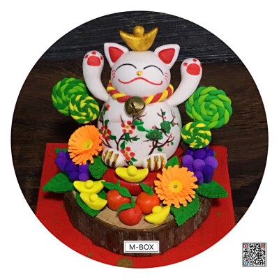 新年礼物 粘土招财猫系列