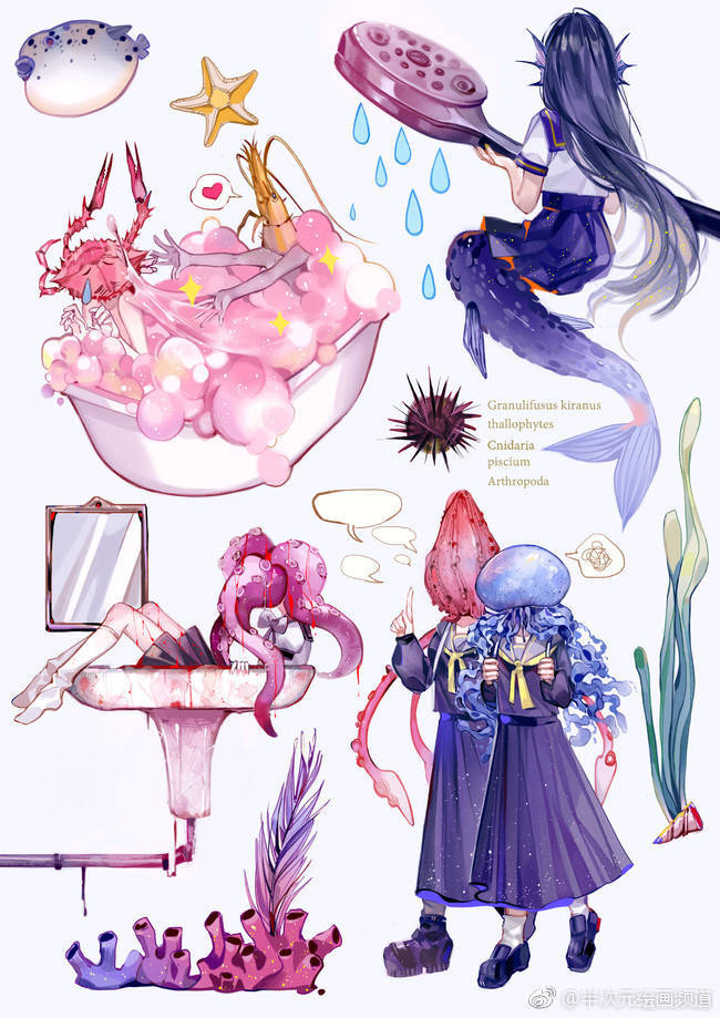 @煤炭龙羽龙炭煤 干净的色彩和丰富的想象力让人喜爱万分！ 笔下的#宝石之国#及其他作品都超好看！【更多TA的美图戳】http://t.cn/REqwdKB ​​​