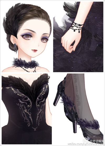 奇迹暖暖 黑天鹅 大图