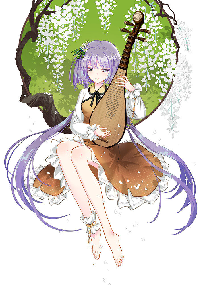 东方project 九十九弁弁 绘师:seeker(pixiv id=694807)本作品pixiv