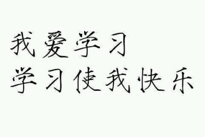 我爱学习学习使我快乐