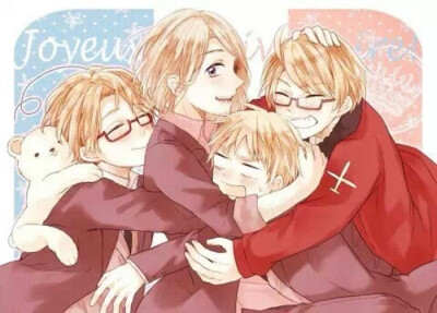 黑塔利亚＃APH＃新大陆家族＃法叔＃亚瑟＃阿尔＃马修