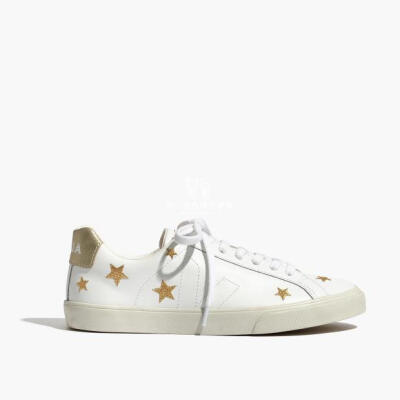 代购 美 madewell x veja™ 小星星刺绣 小白鞋 休闲鞋