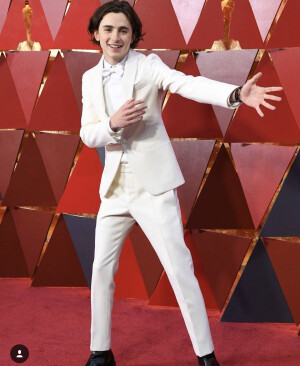 甜茶 Timothée Chalamet
2018奥斯卡颁奖典礼 
加利福尼亚，美国