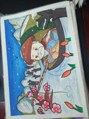 儿童画   主题画   手绘   设计    丹尼索儿童画    人物画
