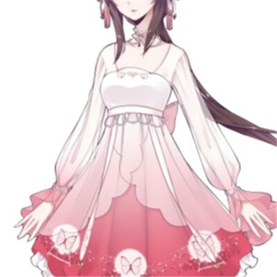 手绘 女生三人团头 组合头像