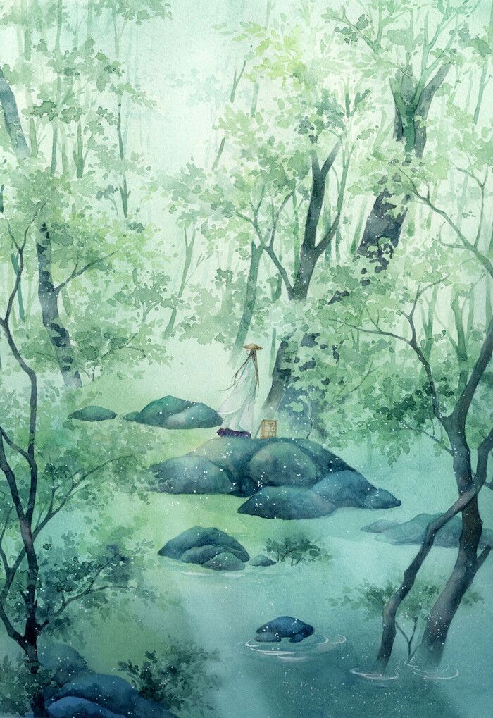 【古风风景人物意境】作者：山人辰露